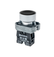 Кнопка плоская, черная, 1NO, металл MTB2-BAZ112  54244  ОВЕН