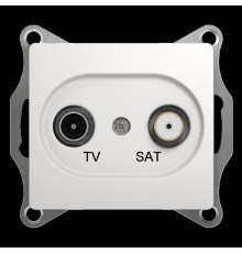 Glossa Белый TV-SAT Розетка оконечная 1DB  GSL000197  SE