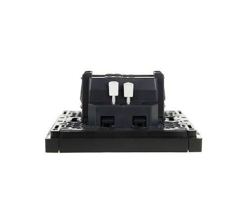 FORTE&PIANO Выключатель 1-клавишный с индикацией 10А FP102 черный  FP-V10-1-10-1-K02  IEK