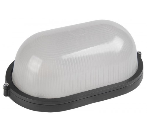 Светильник для ЖКХ НПП 1401 60Вт Е27 IP54 черный/овал  LNPP0-1401-1-060-K02  IEK