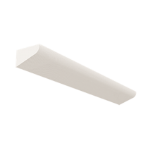 Светильник люминесцентный COT/N 2x28 прикроватный 1233х166х97мм с опаловым расс IP20 накладной RAL9010 белый мат.  V1-C0-00595-20000-2056LUM  VARTON