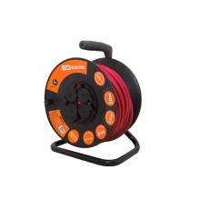 Удлинитель силовой УКз16-004  (IP44 4 места/50м КГ 3х1,5 пласт. катушка)  SQ1301-0546  TDM