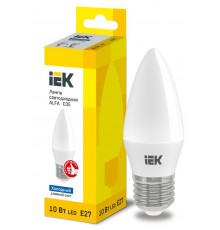 Лампа светодиодная  ALFA C35 свеча 10Вт 230В 6500К E27  LLA-C35-10-230-65-E27  IEK