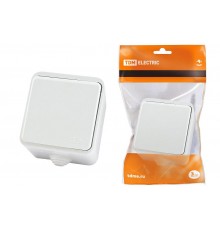 Розетка 2П+З OУ с крышкой IP44 16А белая "Орель"  SQ1802-0006  TDM