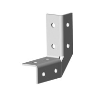 Угол 3D, 8 отверстий, толщ. 4,0 мм, гальван. цинк, 868125  УС-3D8-4,0-ЭЦ   Ostec