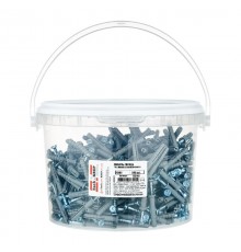 Дюбель-гвоздь 6х40 пот. манжета (полипропилен) (500 шт) - ведро ( 1,801 кг)  113144  Tech-KREP