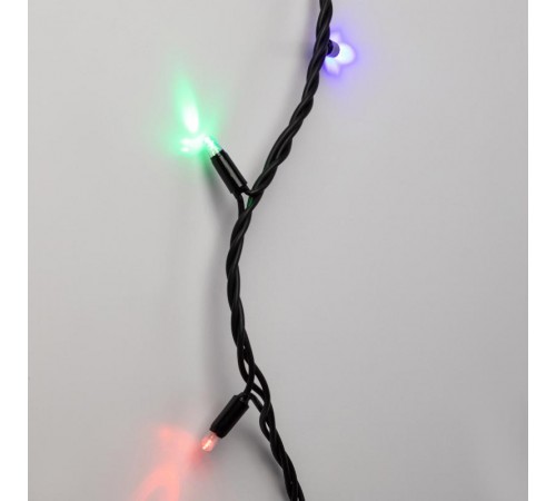 Гирлянда светодиодная нить ERAPS-PM10 черный ПВХ 10 м мультиколор 100 LED, IP65  Б0056016  ЭРА