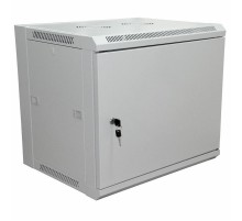 19" Настенный шкаф PRO 6U 600600370 мм (ШxГxВ) - передняя дверь металл, боковые стенки съемные (разобранный), RAL 7035  04-2230  REXANT