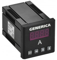 Амперметр цифровой щитовой однофазный 48х48мм LED  IDA31-5-1-0-LED-G  GENERICA