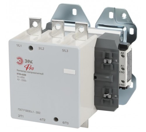 Контактор КТИ-6400 ЭРА PRO KKT60-400-230-10-E 400А 230В/АС3  Б0054932  ЭРА