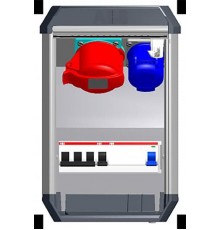 Бокс с разъемами в сборе CWF10K, 2хCEE 3P+N+E, 2P+E, 16A, ВДТ 30мА, 2хВА 16А  2CMA177452R1000  ABB