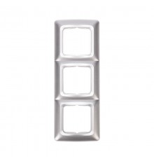 DEA Рамка 3-я горизонтальная Серебряный металлик  KR-78-0287  Kranz