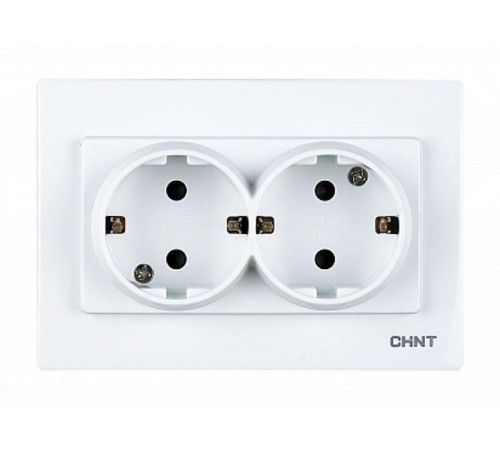 2-местная розетка без заземляющего контакта 16А 250В  715397  CHINT