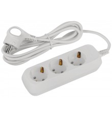 Удлинитель электрический ЭРА UDL-10-330-E Greenline 3 розетки с заземлением 3м ПВС 3x0.75мм2   Б0065037  ЭРА