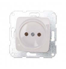 DEA Розетка 1-ая б/з с/у 10А мех. Бел  KR-78-0210  Kranz