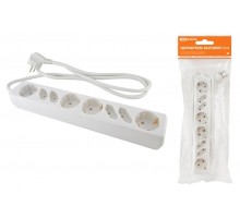 Удлинитель бытовой  У044, 4 б/з+4 с/з, 1,5метра, ПВС 3х1,5мм2  16А/250В   SQ1303-0310  TDM