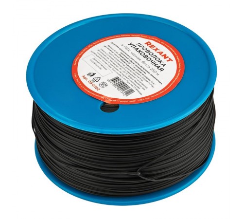 Проволока упаковочная в ПВХ , черная, бухта 250 м  09-0102  REXANT