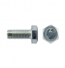 Болт DIN933 8.8 с шестигранной головкой оцинк. М5х16 (100 шт) - коробка с ок. Tech-K ( 0,346 кг)  105196  Tech-KREP