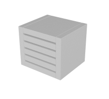 Вентиляционный блок TEHSTRONG VB 100x100x75 (EI 180)  vb10075  EKF