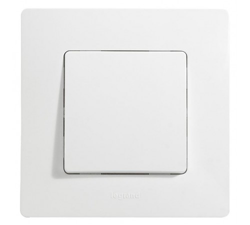Etika Белый Выключатель 1-клавишный 10А, винтовые клеммы  672201  Legrand