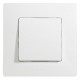 Etika Белый Выключатель 1-клавишный 10А, винтовые клеммы  672201  Legrand