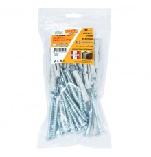 Дюбель Бабочка DQ нейлон с шурупом 10x60 (30 шт) - пакет  147481  Tecfi