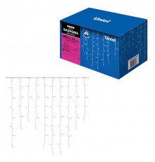 Бахрома с коннекторами светодиодная  с контроллером ULD-B3010-200/SWK WHITE IP67  3 м. 200 диодов, шнур белый, соед  UL-00001367  Uniel