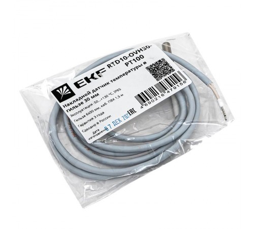 Накладной датчик температуры в гильзе 30 мм  RTD10-OVH30-PT100  EKF
