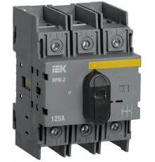 Выключатель-разъединитель модульный ВРМ-2 3P 125А  MVR20-3-125  IEK