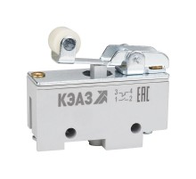 Микропереключатель МП-1107м/03 (прямой рычаг с роликом-винт-крепление базовое)  347466  КЭАЗ