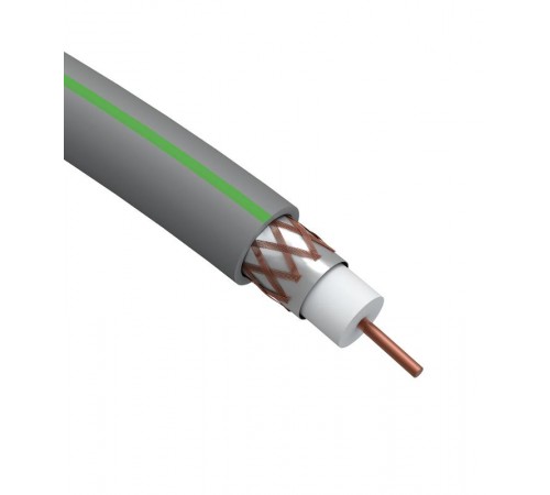 ЭРА Кабель коаксиальный SAT 703 B, 75 Ом, Cu/(оплётка Cu 75%), нг(А)HF, цвет серый, бухта 100 м  Б0044616  ЭРА