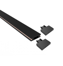 Шинопровод для магнитной трековой системы  черный 1000х16мм  MTR16 1M-BL   .5057234  Jazzway