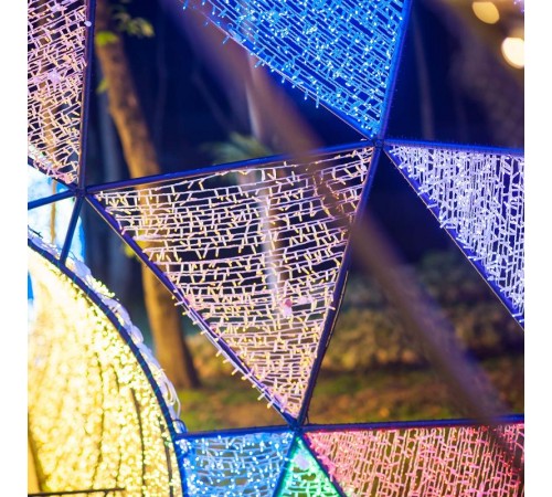 Светодиодная гирлянда ARD-STRING-CLASSIC-10000-WHITE-100LED-FLASH WARM (230V, 7W)  025810  Arlight