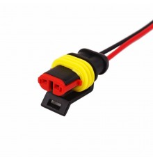 DJ7021-1.5-21 автомобильный разъем гнездо с проводом 20 см  16-0312-9  REXANT