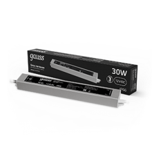 Блок питания для светодиодной ленты пылевлагозащищенный 30W 12V IP66  202023030  Gauss