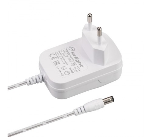 Блок питания ARDV-12-12WW (12V, 1A, 12W) (Arlight, Адаптер, 3 года)  039051  Arlight