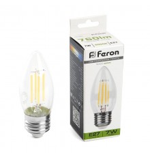 Лампа светодиодная, (7W) 230V E27 4000K, LB-66  38271  FERON