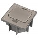 Люк напольный IP66 в бетон с розеткой, защёлка, цвет серый ОФИС 18-6001-03  Б0063266  ЭРА