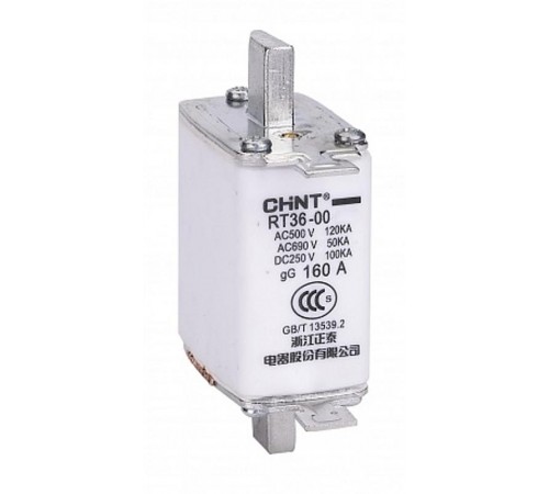 Плавкая вставка предохранителя RT36-0-160, габарит 0, 125А  521234  CHINT