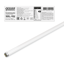 Лампа светодиодная LED 20Вт T8 G13 220В 6500К Elementary 1200мм  93039  Gauss