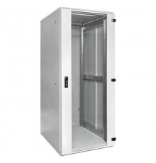 Шкаф напольный 19" TERACOM PRO 18U 600x600 мм двери стеклянная с замком-ручкой и металлическая серый TRP-NTC-1866-41G EKF