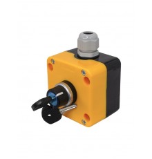 ПКУ22-1441-65У1, 1 переключатель на два положения с фиксацией с ключом (НО), пост управления, IP65  (ЭТ)   ET014866   Электротехник