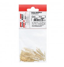 Гвоздь финишный латунированный 1,4х25 (50 шт) - пакет ( 0,023 кг)  104055  Tech-KREP