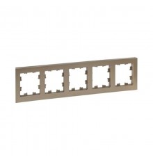 5 - местная рамка, шампань, пластик Эпика  UP1-FPC-05 EKF