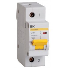 Выключатель автоматический однополюсный ВА47-100МА без тепл. расцеп. 1P 10А 10кА D  MVA43-1-010-D  IEK