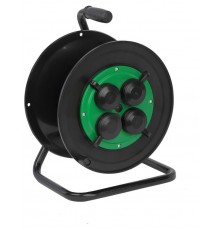 Катушка пластиковая RP-4e-IP44 для подключения провода 4 розетки c заземлением с защитными крышками  Б0055423  ЭРА