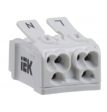 Клемма пружинная соединительная КСП2-L+N  UKZ-B06-2P-F0-E0-10  IEK