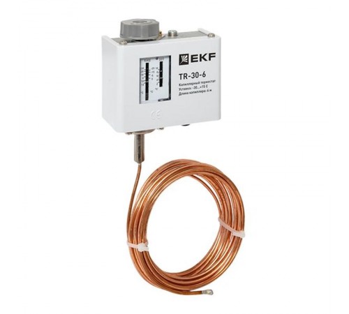 Реле температуры (термостат) капилляр 6 метра EKF  TR-30-6  EKF