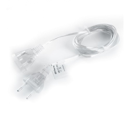 Сетевой шнур для гирлянд 5м, 2*0,5мм2, прозрачный, DM305  41659  FERON