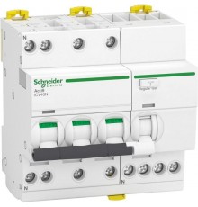 Выключатель автоматический дифференциального тока iCV40 3P+N 6кА 16A C 30мA AC  A9DE3716  Schneider Electric